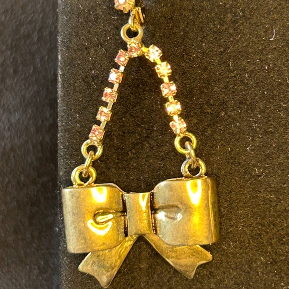 Source Unknown Jewelry - Gold Bow Dangle Earrings